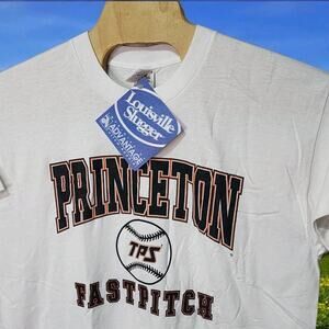 Vintage Princeton Fast Pitch Softball TPS T Shirt NWT Single Stitch